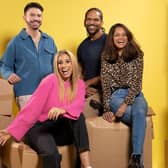 Stacey Solomon and the rest of the team from the hit BBC TV show, 'Sort Your Life Out'. (PHOTO BY: BBC/Optomen Television Ltd)