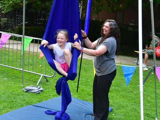 Sophia Roberts 8 of Skegness doing Aerial Acrobatics