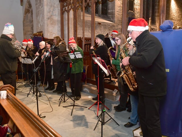 Sleaford Concert Band performing in St Peter's Church, Navenby. Photo: David Dawson