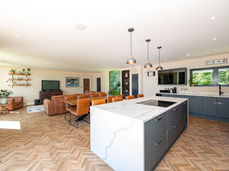 The open-plan area as a whole.