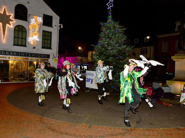 Morris dancers from Alford at Festival Fabluso.