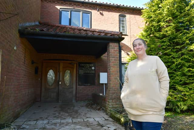 Victoria Brown outside the former Twin Lakes bar and restaurant, binge rebranded as Lancaster Tavern. Photos: D.R.Dawson Photography