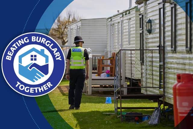 Caravan burglaries are down 53 per cent.