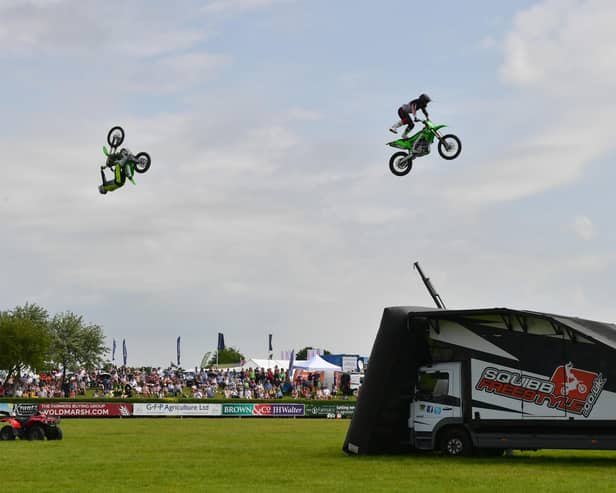 The Jamie Squibb Freestyle Motorcross display