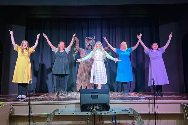 Wainfleet Theatre Club rehearsing Beauty and the Beast.