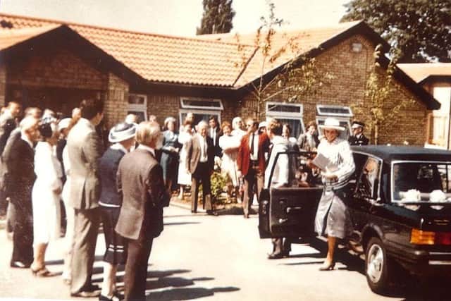 The late Princess Di visited Beckside care home in 1985