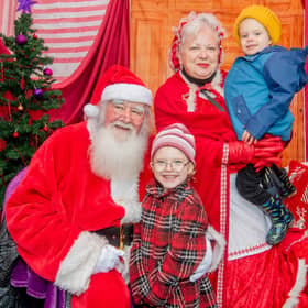 Mr and Mrs Santa meet youngsters at a previous Louth Christmas Market (PHOTO BY: John Aron Photography)