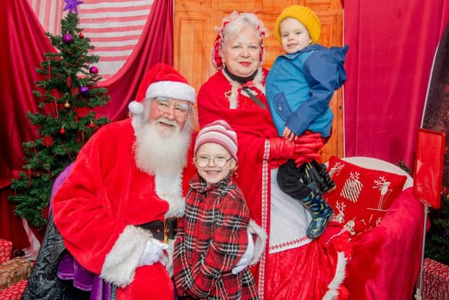 Mr and Mrs Santa meet youngsters at a previous Louth Christmas Market (PHOTO BY: John Aron Photography)