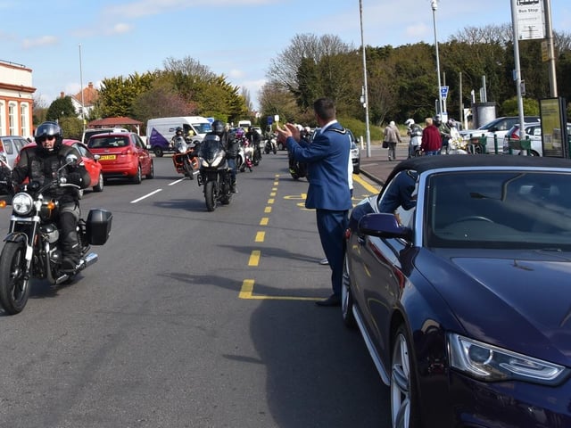 Riders head off to Skegness.