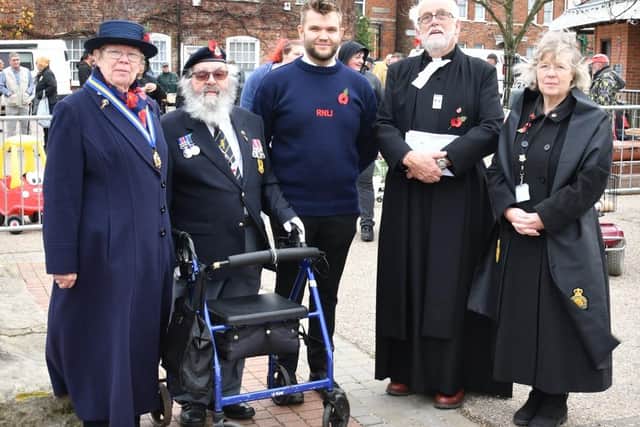An outdoor service was held in Wainfleet on Armistace Day.