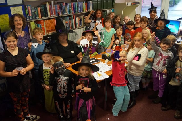 Youngsters enjoying a Room on the Broom craft activity day at Market Rasen Library 10 years ago.