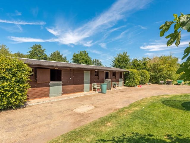 The stables.