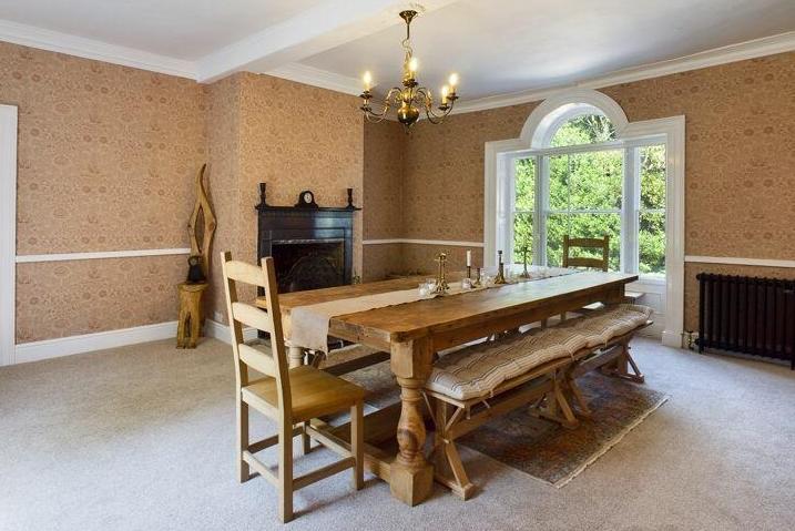 The dining room.