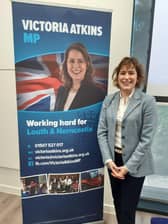 Louth & Horncastle MP Victoria Atkins, Health and Social Care Secretary.