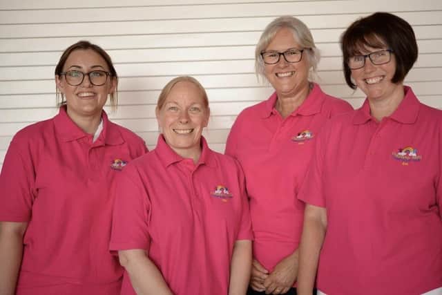 Team members on Pilgrim Hospital's children's ward.