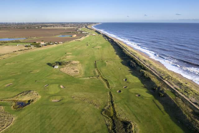 View of the golf course and beach at Sandilands. Photo: National Trust John Miller