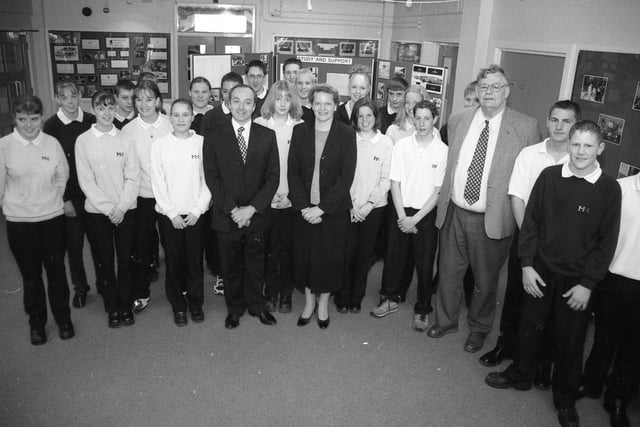 Pupils from Haven High School, Boston, who had been taking part in a learning and revision programme. The programme was supported by £7,500 from Boston Borough Council and the Education Business Partnership. The programme included a visit to Belton Woods to discover an environment where revision could be mixed with relaxation. Pupils are pictured with headteacher Madelaine Fox, borough council chief executive Mark James, and chairman of the housing and community services committee Coun Richard Leggott.