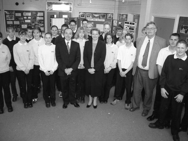 Pupils from Haven High School, Boston, who had been taking part in a learning and revision programme. The programme was supported by £7,500 from Boston Borough Council and the Education Business Partnership. The programme included a visit to Belton Woods to discover an environment where revision could be mixed with relaxation. Pupils are pictured with headteacher Madelaine Fox, borough council chief executive Mark James, and chairman of the housing and community services committee Coun Richard Leggott.