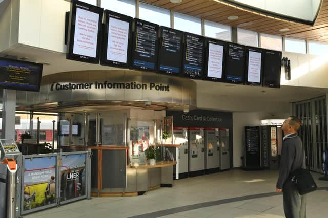 A deserted Peterborough Rail Station