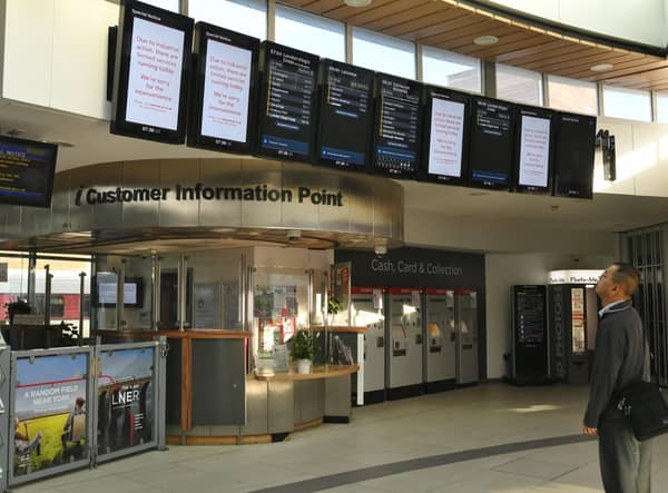 A deserted Peterborough Rail Station