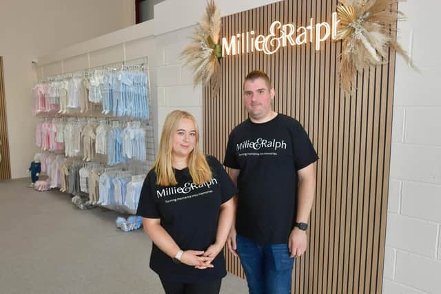 Owners Charlotte and Ben Arscott inside the new Millie & Ralph store in Louth. Photos: D.R.Dawson Photography