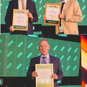 Three Bellway East Midlands site managers have received a prestigious Seal of Excellence from the NHBC. Pictured with their awards are, from top left, Gary Archer, James Kilby and Dave Pringle