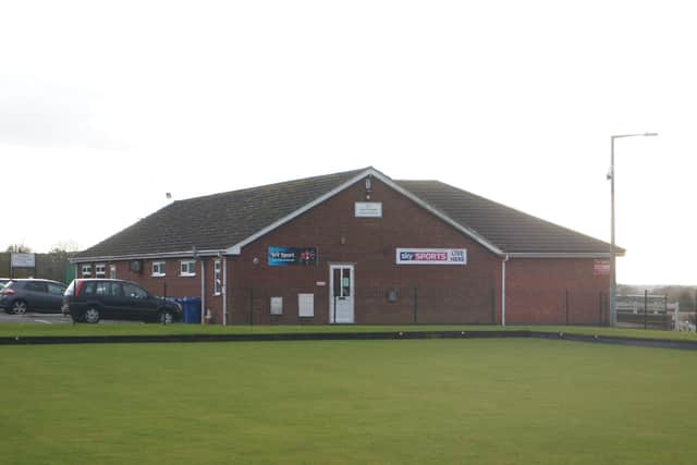 The club house at the Brigg Road ground