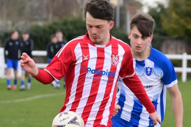 Horncastle in action against Louth. Photo: Rob Savage.