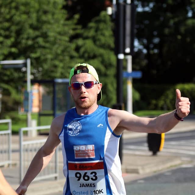 Thumbs up for James Croft. Pic by John Rainsforth.
