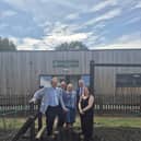 Sir John Hayes MP visits Spalding Primary - L-R Sir John Hayes MP, Andrew Raistrick Executive Headteacher, Helen Banks Chair of Academy Monitoring Committee, Gavin Booth, CEO at Infinity Academies Trust, Victoria Godfrey Nursery Manager