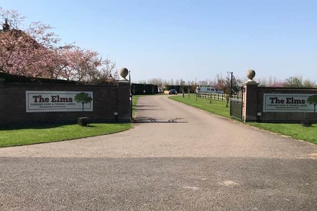 The Elms Touring Caravan Site in Addlethorpe.