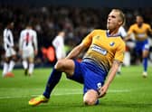 Neal Bishop in action for Mansfield Town.  (Photo by Clive Mason/Getty Images)