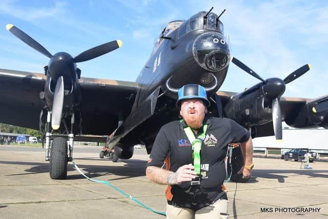 Ryan was determined to pull the huge bomber aircraft.