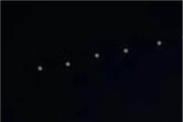 The lights were spotted across the Midlands. (Photo: YouTube).