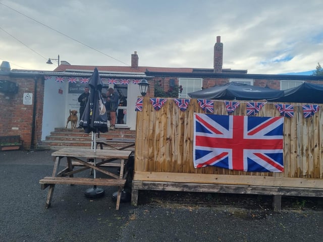 Flying the flag at the The Guest House in Burgh le Marsh.