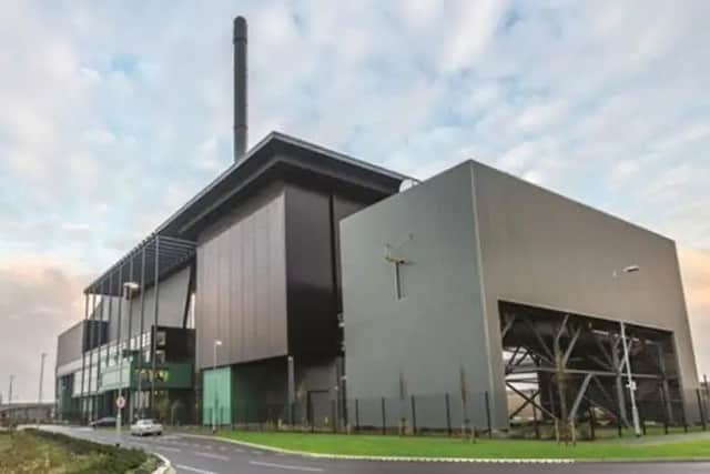 North Hykeham's energy from waste incinerator plant. Photo: LCC