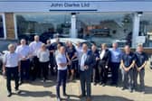 Pictured is Paul Wooding (left) receiving the award from Stephen Plaxton, Ford of Britain and Ireland
