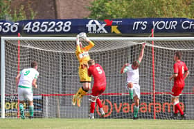 Former Leicester City and Kettering Town keeper Rhys Davies will be part of Boston United's play-off push.