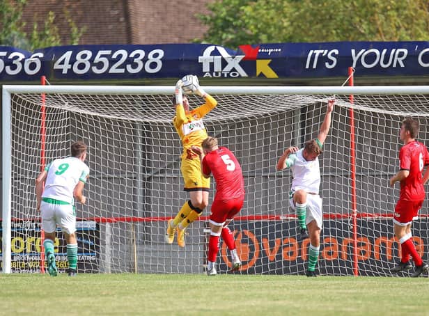 Former Leicester City and Kettering Town keeper Rhys Davies will be part of Boston United's play-off push.