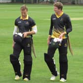 Lincolnshire CCC’s Ben Wright and Jordan Cook.