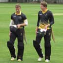 Lincolnshire CCC’s Ben Wright and Jordan Cook.