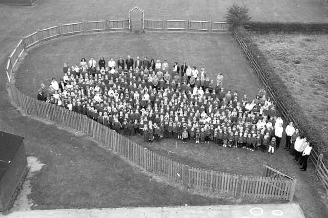 There was plenty of room for the whole school in the garden.