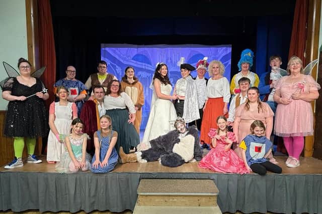 Leadenham PLayers in their final rehearsals for Puss in Boots.
