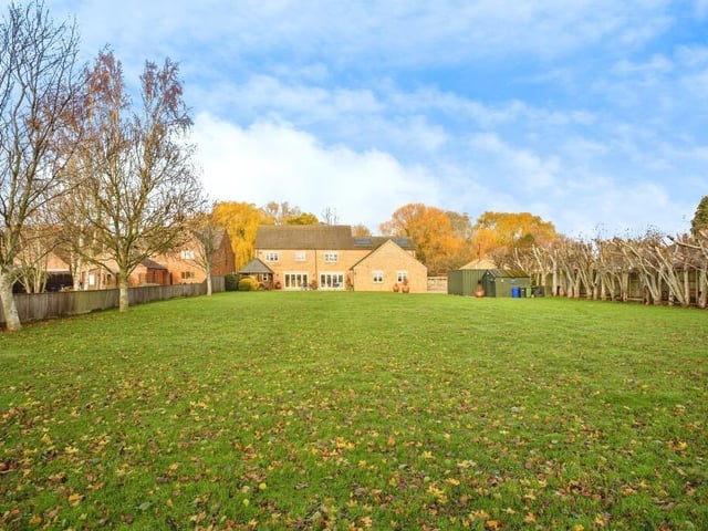 Looking back at the home from the garden.