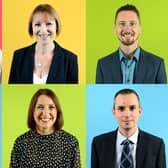 Duncan & Toplis Foundation trustees- (clockwise, starting top left) Adrian Reynolds, Kay Botley, Niall Kingsley, Theo Banos, Rachel Barrett, Alistair Main