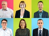 Duncan & Toplis Foundation trustees- (clockwise, starting top left) Adrian Reynolds, Kay Botley, Niall Kingsley, Theo Banos, Rachel Barrett, Alistair Main