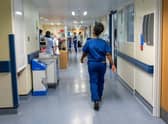 File photo dated 18/1/2023 of a NHS hospital ward, as nursing university applicants have fallen by 24%, leading to fears the reduction could exacerbate Scotland's NHS recruitment crisis.