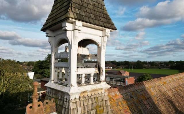 The roof of the Old School House. Photo: ELDC/QEGS