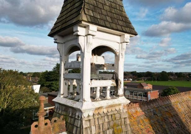 The roof of the Old School House. Photo: ELDC/QEGS