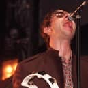 Liam Gallagher on stage at Sheffield Arena in 1997. Picture: Dean Atkins.